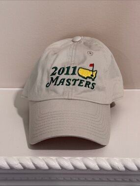 2011 Masters Tournament Khaki Cotton Hat - 75th Masters - Charl Schwartzel Win